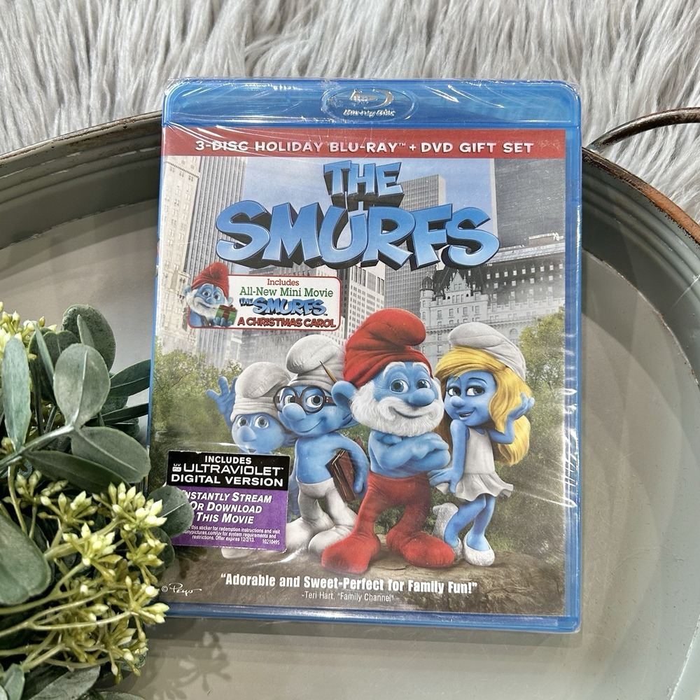 The Smurfs/The Smurfs: Christmas Carol (2011, 3 Disc Set)(DVD/Blu-ray)